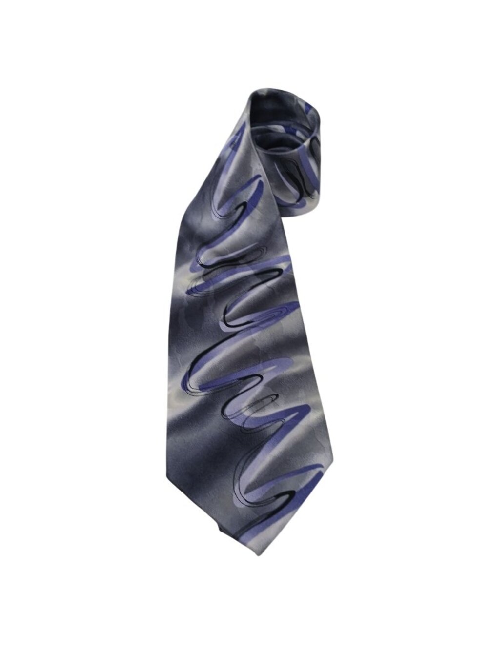 Jerry Garcia Floating Planes LTD Silk Tie Purple & Gray Collection #38   #D-35